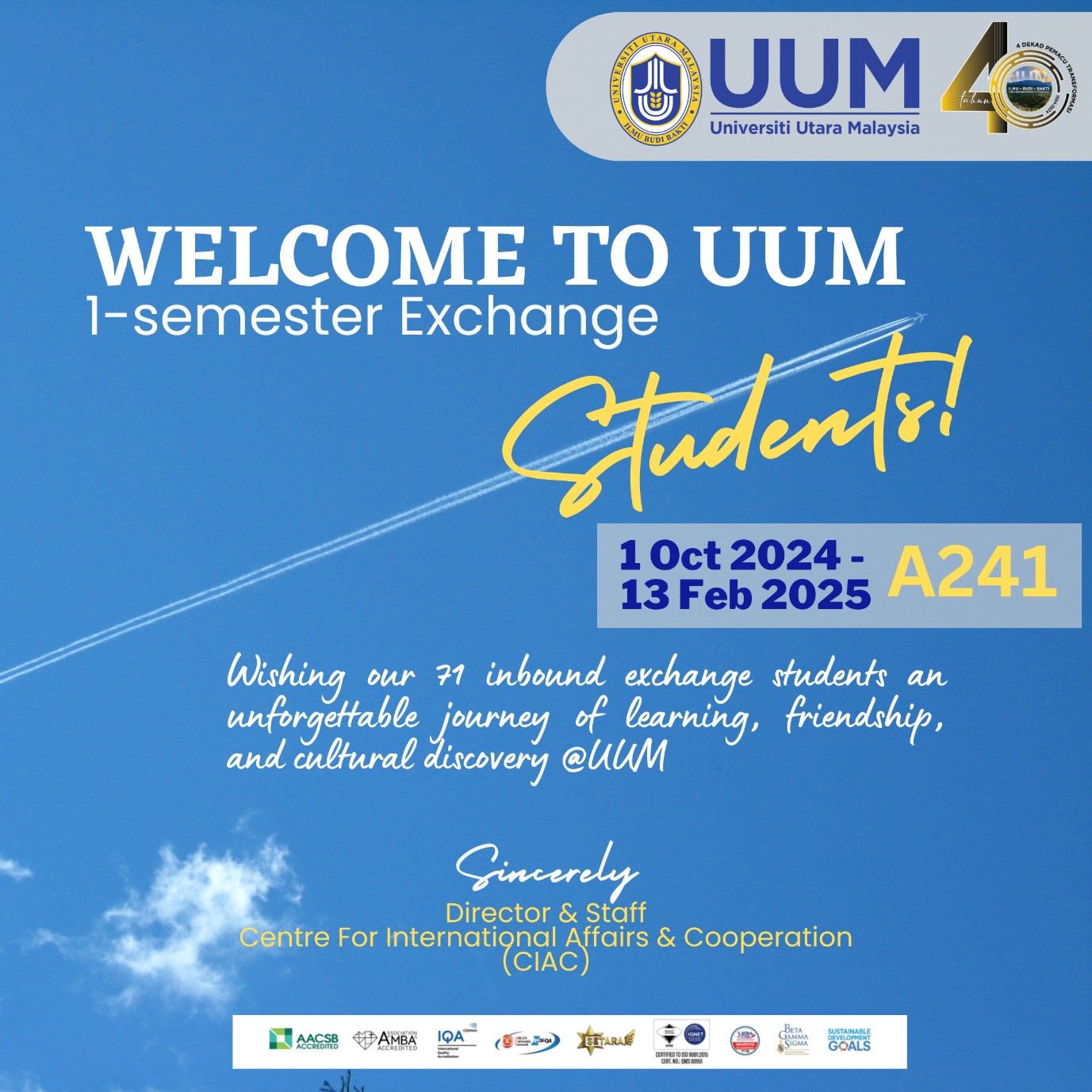 welcome uum